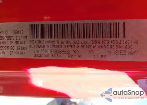 2019 Jeep Wrangler Unlimited Rubicon 4X4 z USA, uszkodzony, nr VIN 1C4HJXFN5KW505656